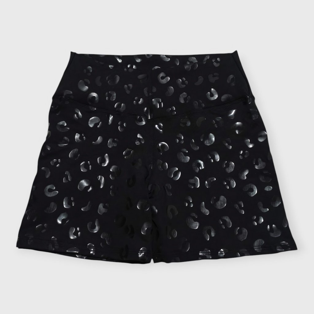 Short Negro Animal Print Talla SM