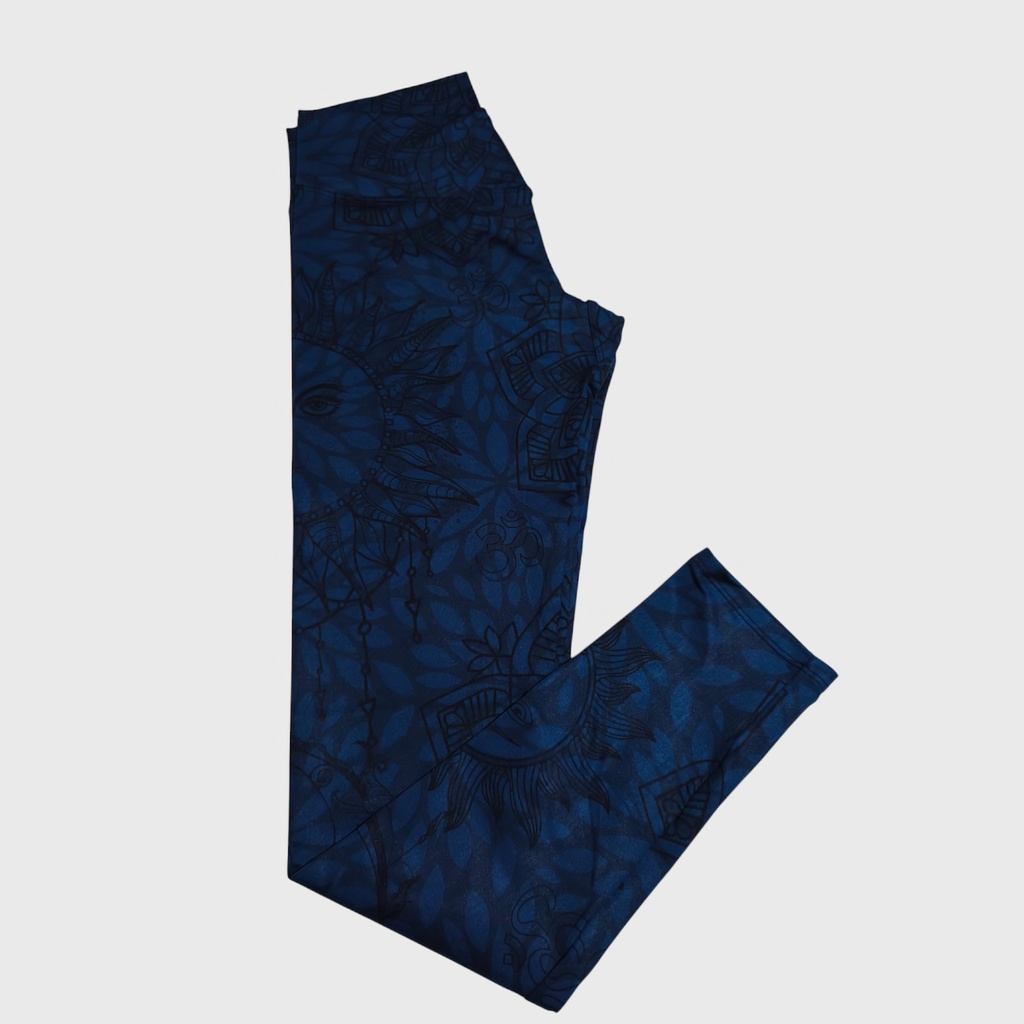 Legging Azul Petroleo Mandala Talla L