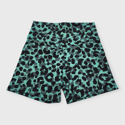 [short-verdeanimalprint-s] Short Verde Animal Print Talla S