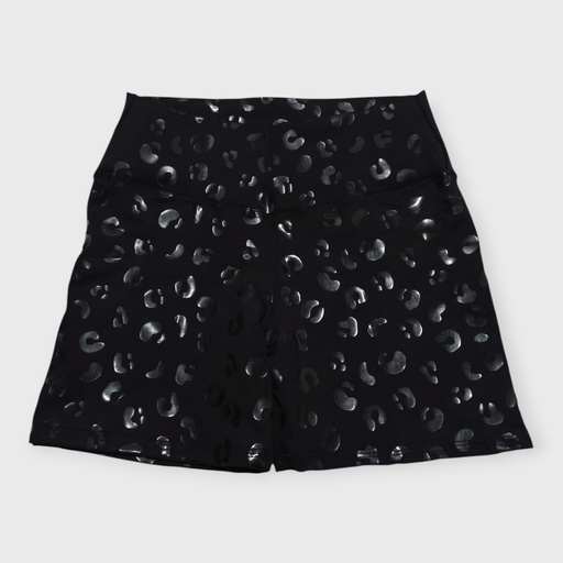 [short-negroanimalprint-sm] Short Negro Animal Print Talla SM