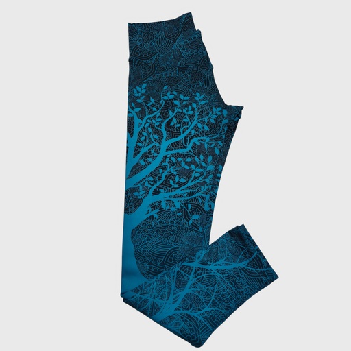[legging-azulmandala-s] Legging Azul Mandala Talla S