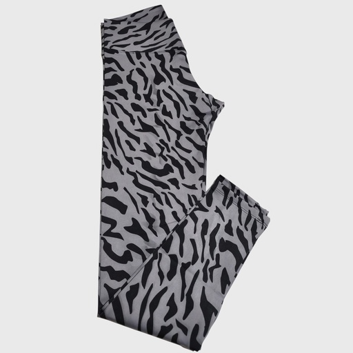 [legging-grisanimalprint-l] Legging Gris Animal Print Talla L